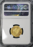 1458 NGC UNC Details Hungary Gold Gulden Matthias Corvinus Madonna & Christ Coin (19042902C)