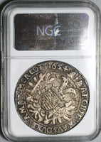 1654-KB NGC XF 40 Hungary Thaler Kremnitz Ferdinand III Taler Silver Coin DAV-3198 (22051002C)