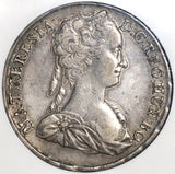 1742 NGC XF 45 Hungary Thaler Maria Theresa Silver Taler Coin (20050501C)