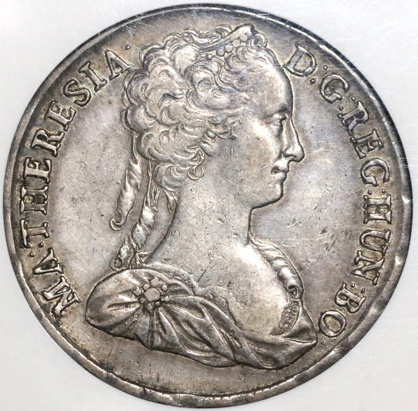 1742 NGC XF 45 Hungary Thaler Maria Theresa Silver Taler Coin
