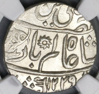 1749 MS 64 Bengal Presideny Rupee Silver India AH1229 Coin (19030701C)