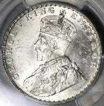 1912 PCGS MS 64+ India Rupee BU Bombay George V Silver Raj Coin (21050602C)