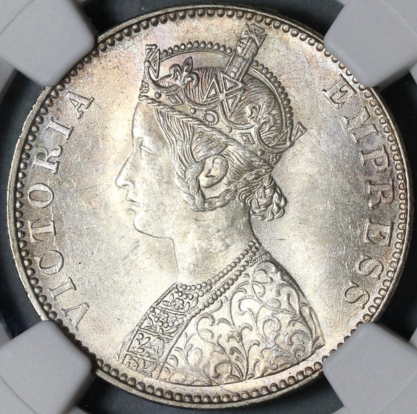 実質TopPop‼︎ QUEEN刻印碑文】 PCGS鑑定MS63 英領インド 1