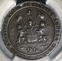 1797 PCGS VF 35 Madras Presidency 1/96 Rupee East India Bale Coin (20110701C)