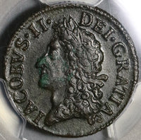 1690 PCGS XF Det James II Ireland Half 1/2 Crown May Gun Money Coin (20111902D)