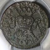 1690 PCGS XF Det James II Ireland Half 1/2 Crown May Gun Money Coin (20111902D)