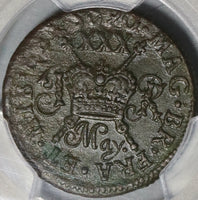 1690 PCGS XF Det James II Ireland Half 1/2 Crown May Gun Money Coin (20111902D)