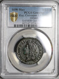 1690 PCGS XF Det James II Ireland Half 1/2 Crown May Gun Money Coin (20111902D)
