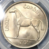 1951 PCGS MS 65 Ireland 1/2 Crown Race Horse Key Date Irish Coin (19082507C)
