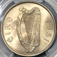 1951 PCGS MS 65 Ireland 1/2 Crown Race Horse Key Date Irish Coin (19082507C)