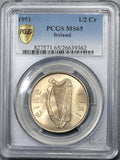 1951 PCGS MS 65 Ireland 1/2 Crown Race Horse Key Date Irish Coin (19082507C)