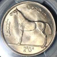 1954 PCGS MS 65 Ireland 1/2 Crown Race Horse Mint State Irish Key Date Coin (19091103C)