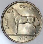 1955 NGC MS 66 Ireland 1/2 Crown Race Horse Mint State Irish Coin (19091104C)