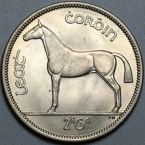 1955 Ireland 1/2 crown Irish Horse Choice UNC Coin (22022701R)