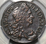 1680 PCGS VF Det Ireland 1/2 Penny Charles II Copper  Coin (20052904C)