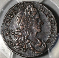 1680 PCGS VF Det Ireland 1/2 Penny Charles II Copper  Coin (20052904C)