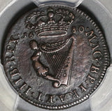 1680 PCGS VF Det Ireland 1/2 Penny Charles II Copper  Coin (20052904C)