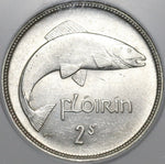 1941 NGC MS 61 Ireland Florin Salmon Irish Fish Mint State Coin (20051001C)