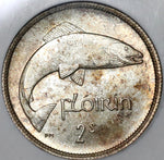 1942 NGC MS 64 Ireland Florin Salmon Irish Fish Mint State Coin (20060501C)
