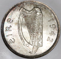 1942 NGC MS 64 Ireland Florin Salmon Irish Fish Mint State Coin (20060501C)