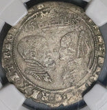 1555 NGC VF 20 Ireland Mary Tudor Philip Spain 4 Pence Groat Silver Coin S-6501 (22071901D)