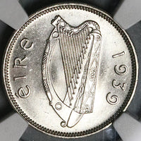1939 NGC MS 65 Ireland 6 Pence Irish Wolfhound GEM Nickel Coin (22041201C)