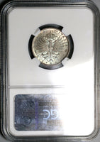 1901 NGC MS 66 Italy Lira Gem Mint State Silver Imperial Eagle Rome Coin POP 3/0 (21082501D)