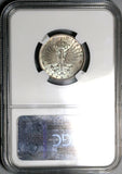 1901 NGC MS 66 Italy Lira Gem Mint State Silver Imperial Eagle Rome Coin POP 3/0 (21082501D)