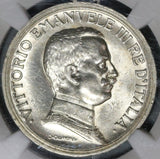 1915 NGC MS 63 Italy 2 Lire Horses Chariot Silver Mint State Coin (21053103C)