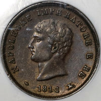 1811-M NGC XF 45 Napoleon 3 Centesimi Italy Kingdom France Coin (21010102C)