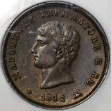 1811-M NGC XF 45 Napoleon 3 Centesimi Italy Kingdom France Coin (21010102C)