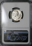1926 NGC MS 64 Italy 5 Lire Eagle Fascis Silver Mint State Key Coin (21030102C)
