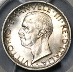 1926 PCGS MS 65 Italy 5 Lire Eagle Silver Mint State Key Coin (22082203C)