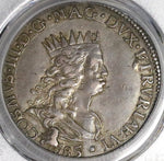 1685 PCGS AU 55 Livorno Tollero Cosimo  Medici Tuscany Silver Crown Coin POP 1/0 (23030602C)