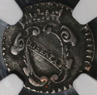 1718 NGC VF 25 Lucca 1 Panterino Republic Italy State Leopard Coin (20010703C)