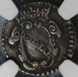 1718 NGC VF 25 Lucca 1 Panterino Republic Italy State Leopard Coin (20010703C)