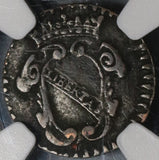 1718 NGC VF 25 Lucca 1 Panterino Republic Italy State Leopard Coin (20010703C)