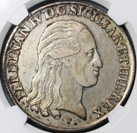 1800 NGC XF 45 Naples 120 Grana Ferdinand IV Italy State Silver Coin POP 1/0 (22071902C)