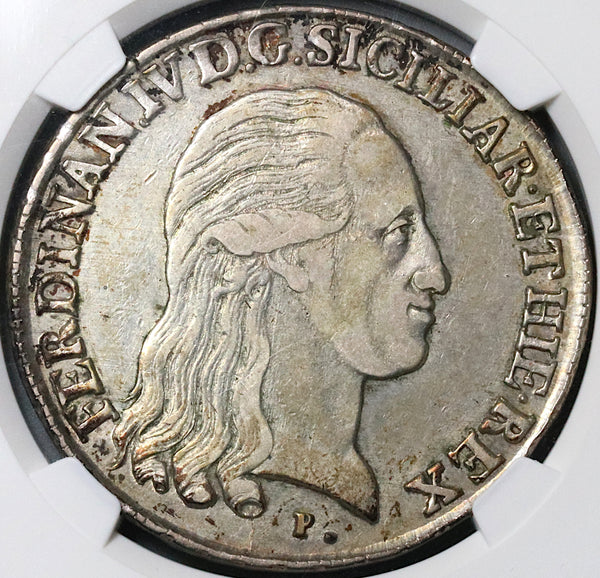 1800 NGC XF 45 Naples 120 Grana Ferdinand IV Italy State Silver Coin POP 1/0 (22071902C)