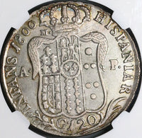 1800 NGC XF 45 Naples 120 Grana Ferdinand IV Italy State Silver Coin POP 1/0 (22071902C)