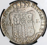 1800 NGC XF 45 Naples 120 Grana Ferdinand IV Italy State Silver Coin POP 1/0 (22071902C)