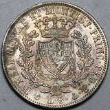 1828-P Sardinia 5 Lire AU Charles Felix Genoa Mint Italy  State Silver Coin (23122607R)