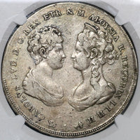 1807 NGC VF 30 Tuscany 10 Paoli Italy State Francescone Silver Crown Coin (20031601C)