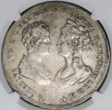 1807 NGC VF 30 Tuscany 10 Paoli Italy State Francescone Silver Crown Coin (20031601C)