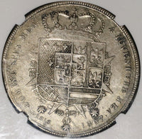 1807 NGC VF 30 Tuscany 10 Paoli Italy State Francescone Silver Crown Coin (20031601C)