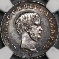 1845 NGC AU Tuscany Paolo Italy State Silver Coin (18061303C)