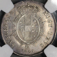 1845 NGC AU Tuscany Paolo Italy State Silver Coin (18061303C)
