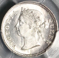 1897 PCGS MS64 Mauritius 10 Cents Victoria Silver Coin (21090401C)