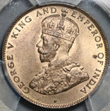 1923 NGC MS64 Mauritius 2 Cents George V RB Coin POP 3/0 (21090307C)