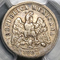 1885-Ho PCGS XF 45 Mexico 10 Centavos Hermosillo Mint 21k Mintage Coin (22102502C)